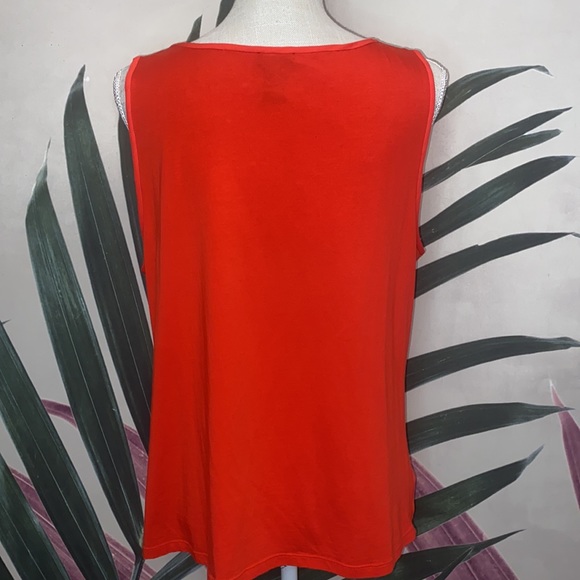 Ann Taylor Pleated Mixed Media Blouse - Picture 5 of 8